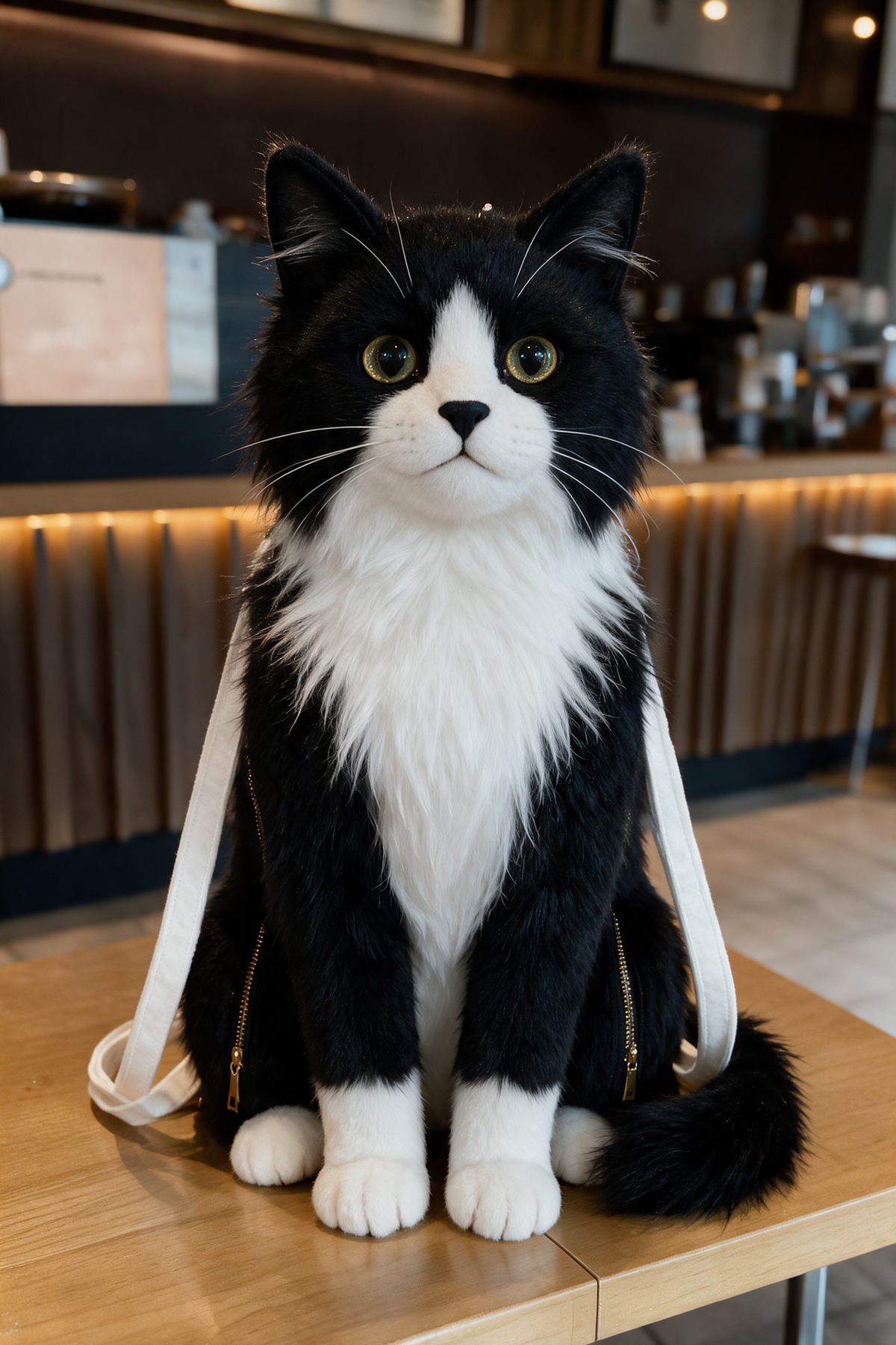 Maine Coon Plush Cat Backpack